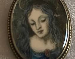 Vintage Sterling Portrait of a Lady