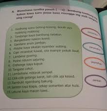 Sing kalebu jinis basa rinengga, kajaba. A Wenehana Tandha Panah Tembung Tembung Ingkolom Kiwa Karo Jinise Basa Rinengga Ing Sisih Brainly Co Id