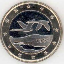 It is made of two alloys: Finland 1 Euro 1999 Eurofischer