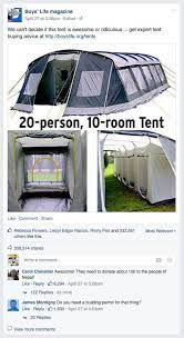 Boys Life Post About 20 Person 10 Room Tent Goes Viral Tent Tent Camping Cool Tents