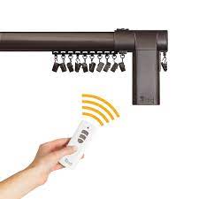 Check spelling or type a new query. Erod 80 144 Inch Side Open Telescoping Motorized Drapery Rod In Bronze Finish The Home Depot Canada