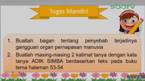 Kalimat ini biasanya mengarah pada bentuk pertanyaan pemberi semangat, kritik. Buatlah Masing Masing 2 Kalimat Tanya Dengan Kata Tanya Adik Simba Berdasarkan Teks Pada Buku Tema