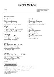My life is in your hands. Praise And Worship Chords Lyrics Here S My Life Facebook