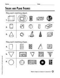 Solids And Plane Figures Worksheet Plane Figures Shapes Worksheets Plane Shapes