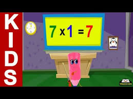Homeschool Tutorial 7 Times Table Song Kids Math Online Education English Language Youtube Kids Songs Times Tables Multiplication Songs