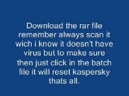 Kaspersky Trial Reset For All Versions Youtube