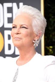 Jamie lee curtis hairstyles in 2018 within best and newest jamie lee curtis pixie haircuts view photo 18 of 20. Jamie Lee Curtis S White Hair At The 2019 Golden Globes Golden Globes Beauty Looks Instyle