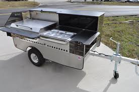 Mobile Food Cart With 36 Flat Top Griddle Steam Table Sinks Cooler Storage Area Removable Tow Bar Built By Top D Food Cart Hot Dog Cart Food Cart Design