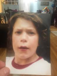 This is one of many photos of Justin that I have . I like this one simply  because this was taken about two years before his ￼disappear and he is  sitting in