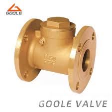 Brass /Aluminum Bronze /Bronze Material Flanged Ends Swing ...