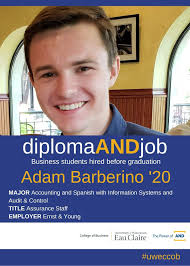 University of Wisconsin-Eau Claire College of Business added a photo to the  album: diplomaANDjob December 2020