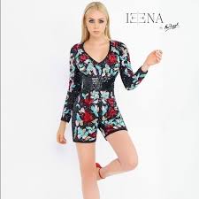 Mac duggal designer dresses have turned heads for 30 years. Mac Duggal Pants Jumpsuits Mac Duggal Black Floral Sequin Short Romper Poshmark