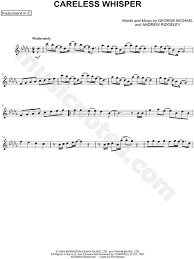 Careless whisper sax alto and sax soprano sheet music for download and print in pdf or midi free sheet music for careless whisper by george michael arranged by mateus a. George Michael Careless Whisper C Instrument Sheet Music Flute Violin Oboe Or Recorder In Bb Minor Download Print Sku Mn0214096