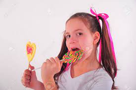 Teen Girl With Candy Stock Photo, Picture and Royalty Free Image. Image  10740059.
