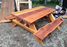 Live Edge Picnic Table Pds Woodwork Picnic Table Rentals And Custom Woodwork Picnic Table Outdoor Picnic Tables Wooden Picnic Tables