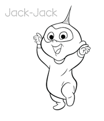 Printable coloring pages of mr. The Incredibles Jack Jack Coloring Pages Playing Learning