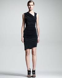 Helmut Helmut Lang Ruched Asymmetric Dress Helmut Lang Dress Black Short Dress Dresses