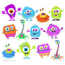 Monster Clipart Clip Art Digital Monster Cute By Maypldigitalart Monster Clipart Cute Monsters Scrapbook Crafts