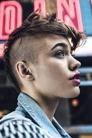 And thanks to audrey hepburn in roman holiday, the pixie rose in popularity in the 1950s. Hd Wallpaper Britt Linn Makeup Lipstick Women Short Hair Sidecut Face Wallpaper Flare