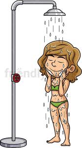 Caucasian Woman Washing Her Face Cartoon Clipart Vector Friendlystock Caucasian Woman Cartoon Clip Art Free Clip Art