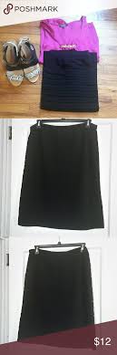Sale Dress Barn Skirt Black Skirt Ruffled Waist To Hem About 24 Inches Dress Barn Skirts Midi Dress Barn Dresses Skirts Spandex Dress
