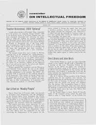 ON INTELLECTUAL FREEDOM