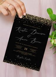 The charm of employing invitation sets is that you may customize and decorate them yourself. Download Printable Black And Gold Wedding Invitation Pdf