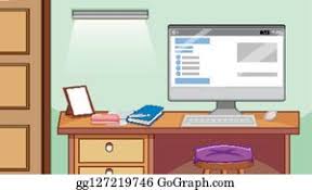 Clean and comfy floors are highly recommended for study rooms for younger kids. Study Room Clipart Lizenzfrei Gograph
