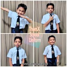 Bagi pengawas lelaki i) baju lengan pendek/ panjang * warna biru muda ii) seluar panjang * warna biru tua. Beli Baju Sekolah Anti Kedut Online Di Thomx School