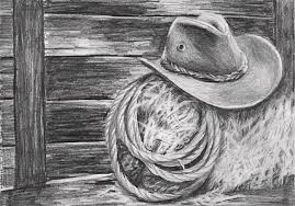 • prints are made at a premier professional printing company. Cowboy Hat In A Barn Drawing By Nolan Clark