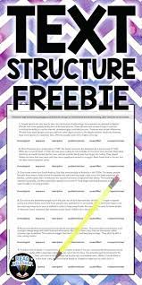 Click Here To Download A Free Printable One Page Worksheet To Help Practice Informational Text Structures Text Structure Activities Text Structure Worksheets