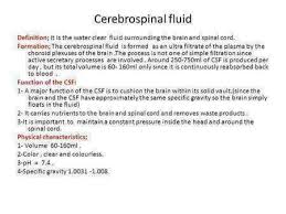 Image result for Cerebrospinal Fluid Color