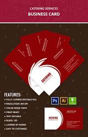 Looking for catering business cards? Catering Services Business Card Free Premium Templates