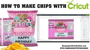 I made this one with microsoft powerpoint. Personalized Chip Bag With Cricut Design Space For Beginners 2020 Custom Party Chip Bags Template Youtube
