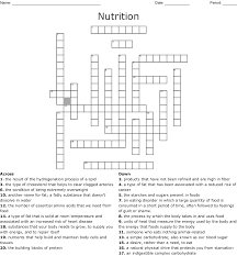 Deficiency is uncommon but can occur with starvation hormonal imbalance or medications. Nutrition Chapter 8 Crossword Wordmint