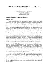 Halo kawan, bagaimana kabarnya ? Pdf Inovasi Kerja Dan Pekerja Dalam Era Revolusi Industri 4 0 Research Nexus Academia Edu