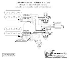 Tele style guitar wiring diagram with three single coils 5 way lever switch 1 volume 2 tones. 2 Humbuckers 3 Way Toggle Switch 1 Volume 1 Tone Coil Tap Series Parallel Guitarras
