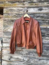 Vintage Wilson S Leather Jacket Men M Medium Tan Rust Etsy Wilsons Leather Jacket Leather Jacket Leather Jacket Men