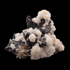 Strontianite With Sphalerite And Calcite Rare Combo Minerva No 1 Mine Cave In Rock Hardin County Illinois Bid On Mineral Calcite Hardin Fine Minerals
