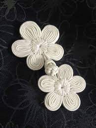Flower Button Fabric Flowers Diy Fabric Flowers Chinese Fabric