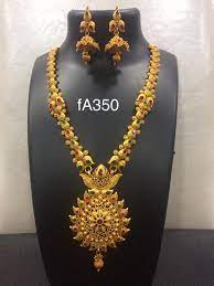 Beautiful Long Haram Studded With Multi Color Stones 19 September 2017 Bridal Fashion Jewelry Gold Jewelry Stores Gold Jewelry Fashion