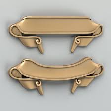 Decorative Ribbon 006 3d Model Cnc Machine Design 3d Model Round Mirror Frame