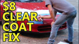 Use the fine grit sandpaper to sand the area. Diy Car Projects 8 Clear Coat Fix Youtube