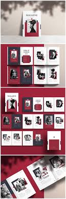 Fashion Magazine Layout With Red And Gray Accents Layout Portfolio Mag Magazine Template Catal In 2020 Fashion Magazine Layout Magazine Layout Magazine Layout Design