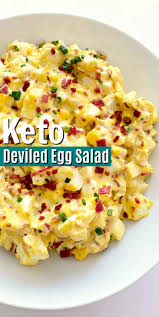 Keto Deviled Egg Salad Recipe Deviled Egg Salad Keto Recipes Easy Keto Deviled Eggs