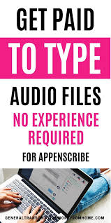 Transcription Jobs For Beginners With Appenscribe No Experience Required Work From Home Jobs Online Jobs Side Hustles Transcription Jobs For Beginners Typing Jobs Transcription Jobs From Home