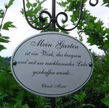 Kunst Im Garten Mit Dem Klassischen Monet Spruch Als Dauerhafte Und Anspruchsvolle Zier Spruche Garten Gartenspruche Garten Zitate