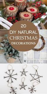 20 Diy Natural Christmas Decorations Natural Christmas Decor Homemade Christmas Decorations Diy Tree Decor