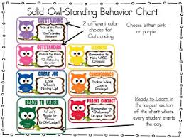 First Grade O W L S Owl Standing Behavior Chart