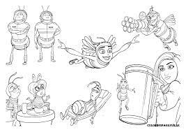 Easy and free to print bee movie coloring pages for children. Bee Movie Coloring Pages